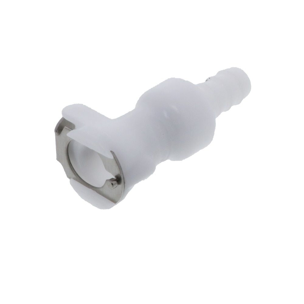 PLCD17005V Valved In-Line Hose Barb Coupling Body 5/16 ID Barb Viton O-ring