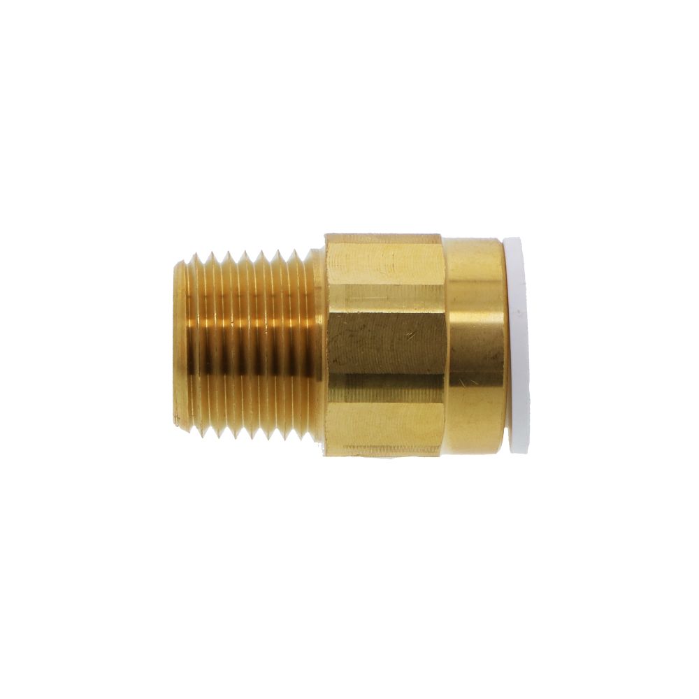 John Guest Brass Male Connector NPT - 1/2 CTS x 1/2 NPT