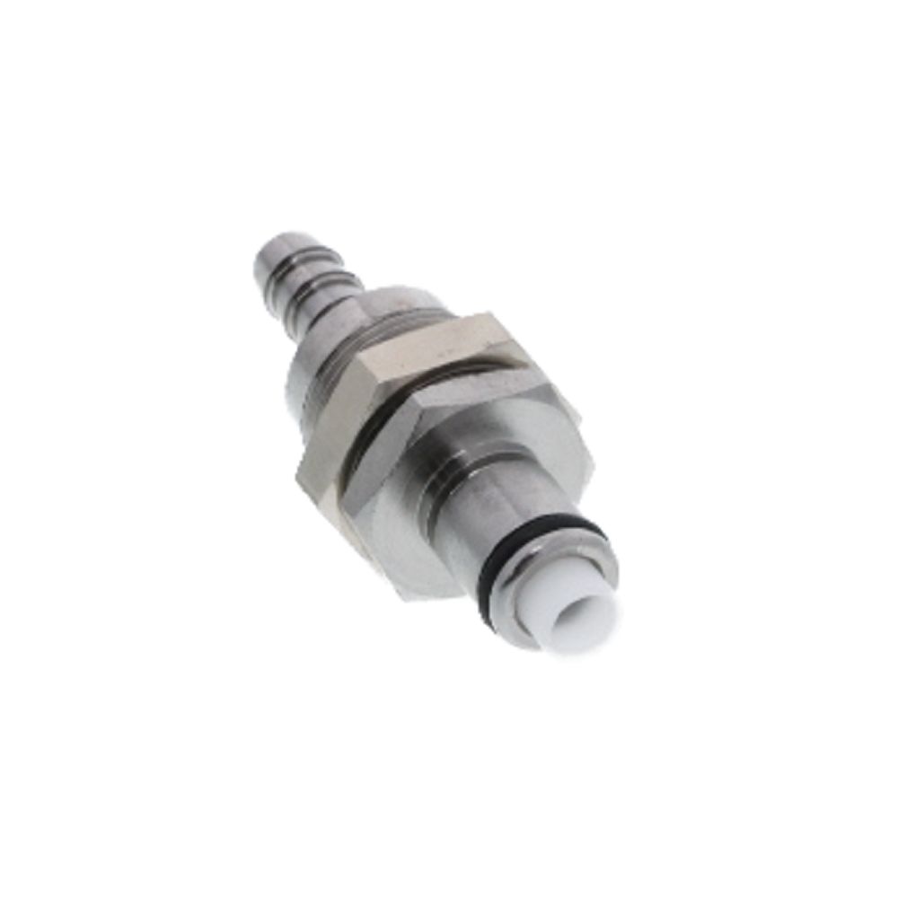 73000 NSF Valved Panel Mount Hose Barb Coupling Insert 1/4 ID Barb