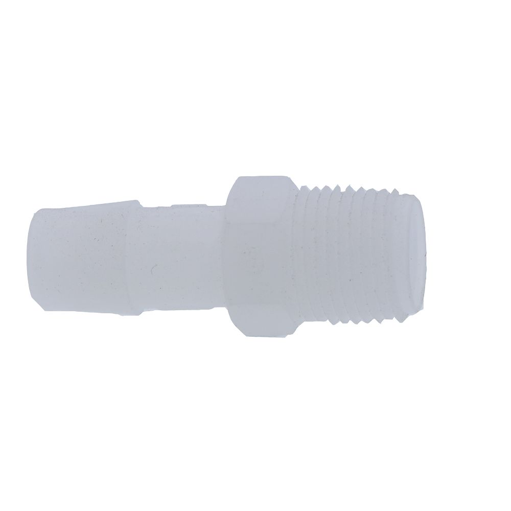 Male Barb Connector Kynar [PVDF] - 1/2 ID Barb x 3/8 MNPT