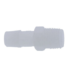 Male Barb Connector Kynar [PVDF] - 1/2 ID Barb x 3/8 MNPT
