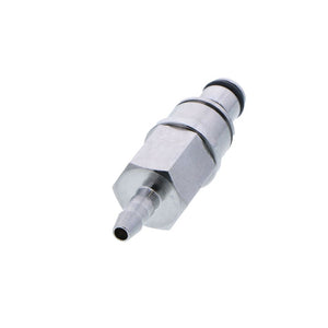 Multi-Mount Non-Valved Hose Barb Coupling Insert - 1/8 ID Barb Chrome
